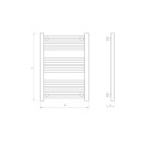 Aquilo Ladder Style Straight Towel Rail 250W - AQ250LS